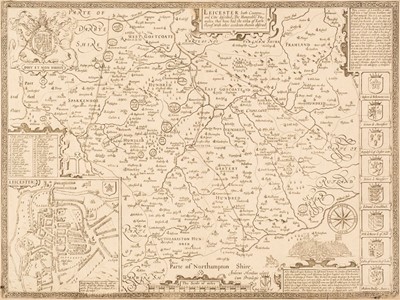 Lot 229 - Leicestershire. Speed (John), Leicester both Countye and Citie Described..., circa 1707