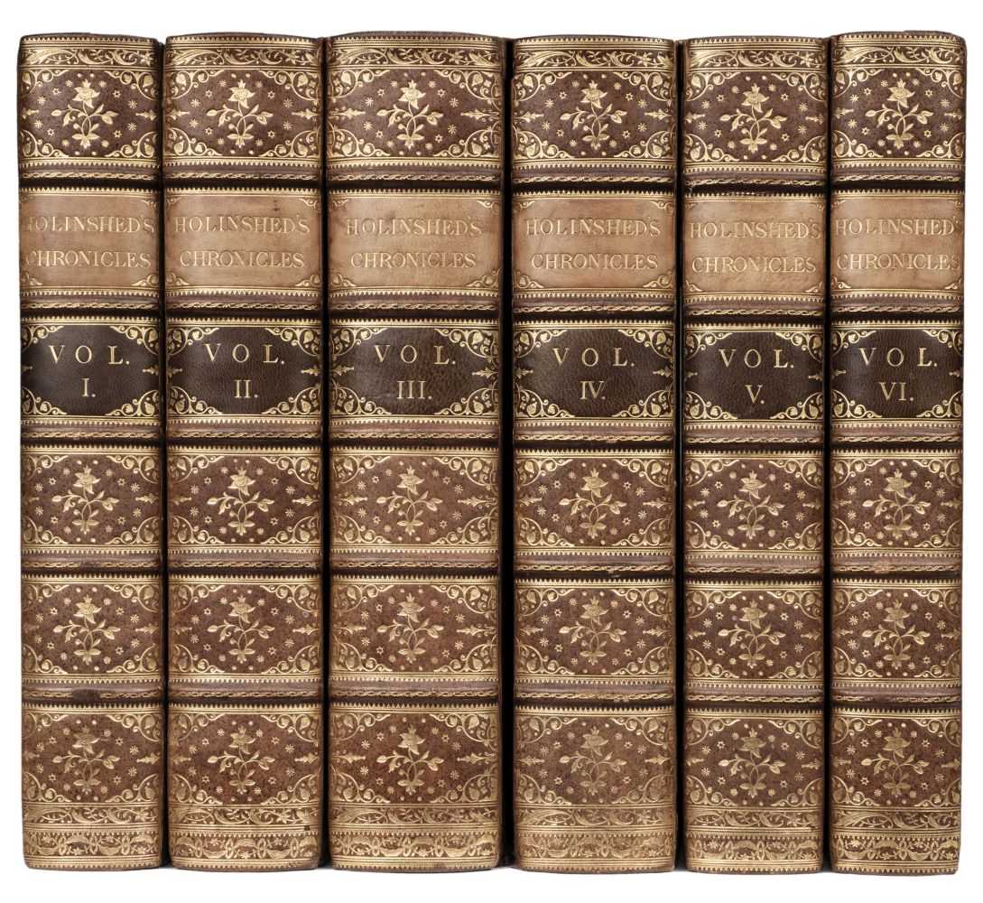 Lot 193 - Holinshed (Raphael). Holinshed's Chronicles of England, Scotland, and Ireland, 6 volumes, 1807-08