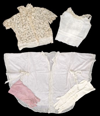 Lot 406 - Clothing. A collection of ladies', children's and dolls' garments, 19th/early 20th century