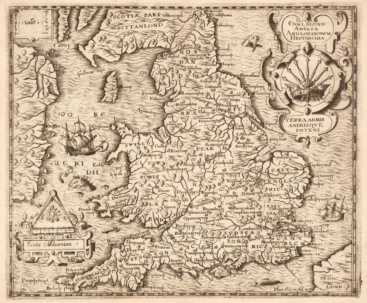 Lot 202 - British Isles. A collection of 16 maps, 17th - 19th century