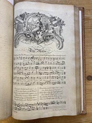 Lot 131 - Bickham (George). The Musical Entertainer, 2 volumes in one, [1740]