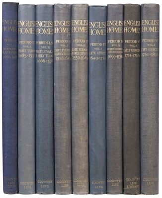 Lot 282 - Tipping (H. Avray). English Homes, 9 volumes, London: Country Life, 1921-37