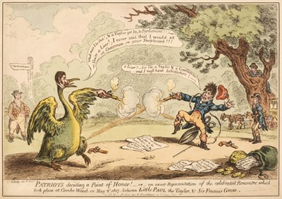 Lot 295 - Gillray (James). Patriots deciding a Point of Honor!..., H. Humphrey., May 4th 1807