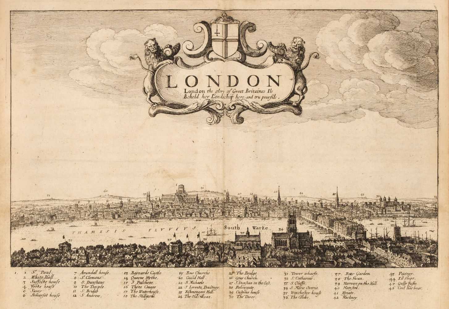 Lot 90 - Howell (James). Londinopolis: An Historicall Discourse of the City of London, 1st edition, 1657