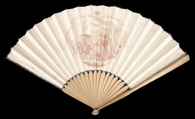 Lot 462 - Historical fan. The Surrender of Valenciennes by General Ferrand, London, 1793