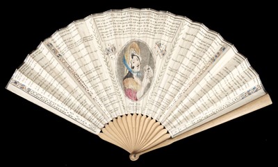 Lot 460 - Fortune-telling fan. The Art of Fortune Telling by Cards, The New Gipsey Fan, circa 1800