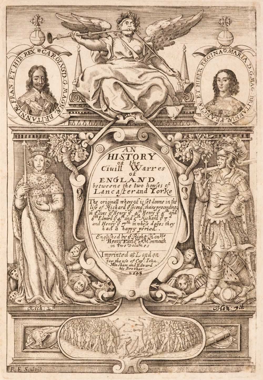 Lot 75 - Biondi (Giovanni Francesco).  An History of the Ciuill Warres..., 1645