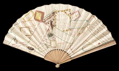 Lot 457 - Conundrum fan. A printed paper fan, no publisher, circa 1791