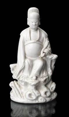 Lot 15 - Figure. Chinese Dehua white porcelain figure of Wenchang Dijun,18th century