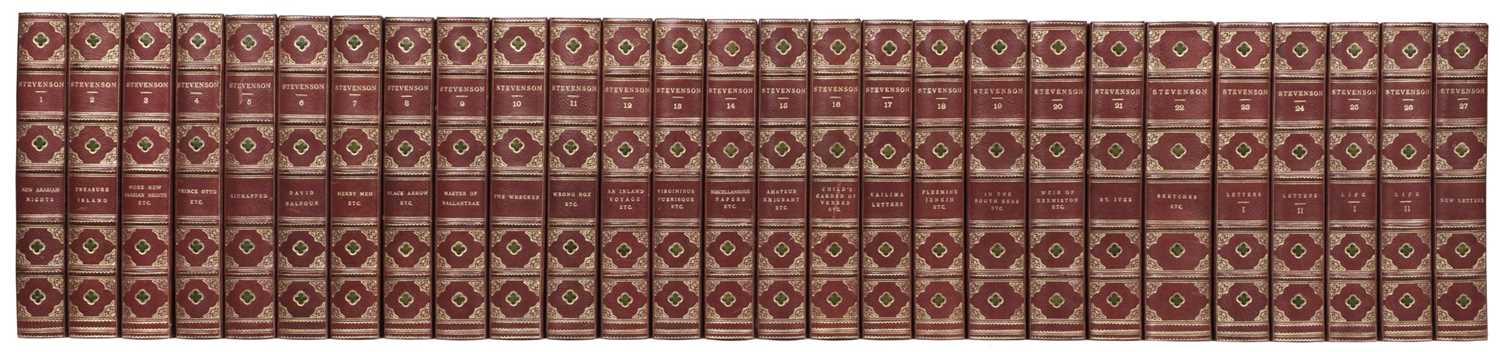 Lot 360 - Stevenson (Robert Louis). Novels and Tales, 27 volumes, 1902-12