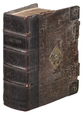 Lot 45 - Bible [English]. The Bible: Translated according to the Hebrew and Greeke, 1615