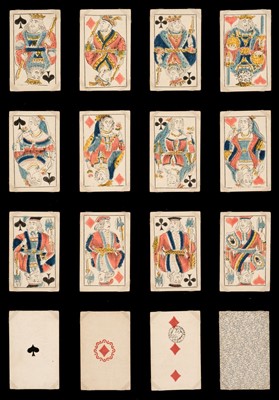 Lot 333 - Russian playing cards. Russian XP9 pattern, unknown maker, circa 1815-1819?