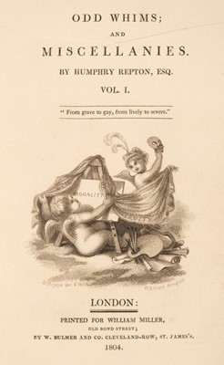 Lot 87 - Repton (Humphry). Odd Whims; and Miscellanies, 2 volumes, 1804
