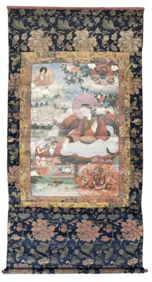 Lot 337 - Tibetan School. Tibetan Thangka Scrolls, 19th century