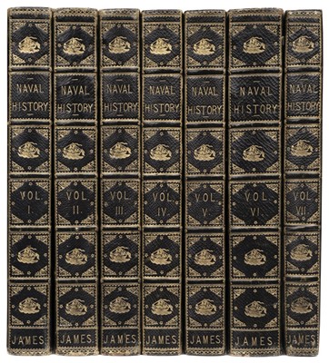 Lot 275 - James (William). The Naval History of Great Britain, 7 volumes, new edition, 1837