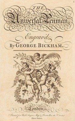 Lot 132 - Bickham (George). The Universal Penman; or, the Art of Writing..., 1743