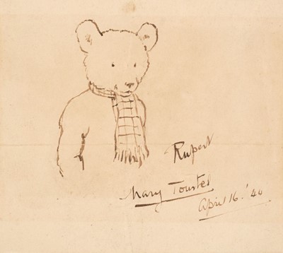 Lot 491 - Tourtel (Mary, 1897-1948). Rupert, April 16, 1944, pen & ink