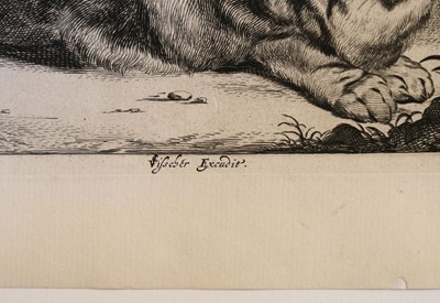 Lot 7 - Visscher, Cornelis (1628/9-1658). The Large Cat, circa 1657, engraving