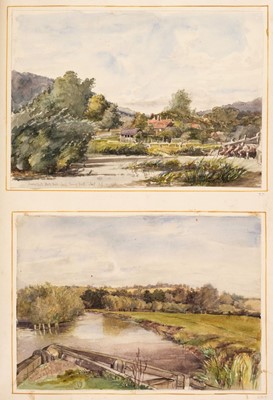 Lot 118 - English School. Views in Britain and Europe, 1855-76, watercolours
