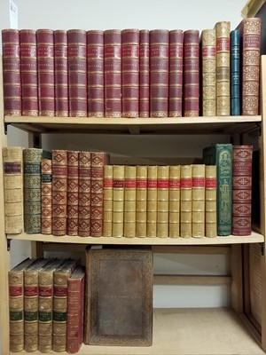 Lot 366 - Bindings. 41 volumes of 19th century leather bindings