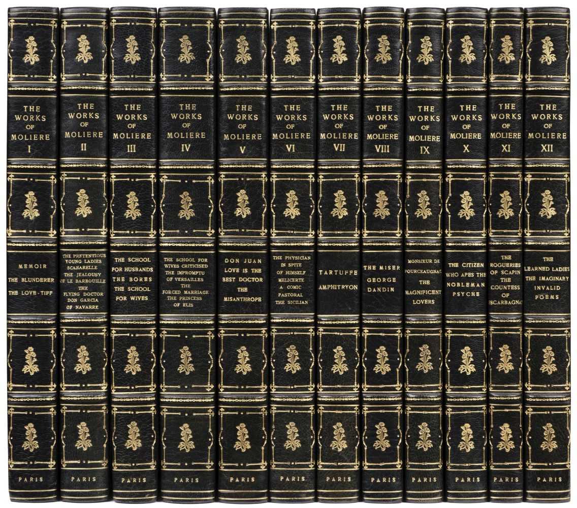 Lot 351 - Moliere (Jean Baptiste Poquelin de) Works, 12 volumes circa 1895