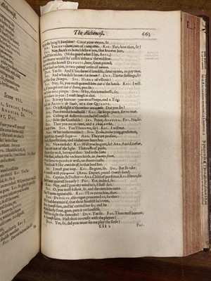Lot 47 - Jonson (Ben). Workes, 3 volumes, 1st edition, London: Will Stansby, Meighen, Bishop, 1616-40