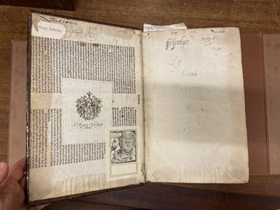 Lot 47 - Jonson (Ben). Workes, 3 volumes, 1st edition, London: Will Stansby, Meighen, Bishop, 1616-40
