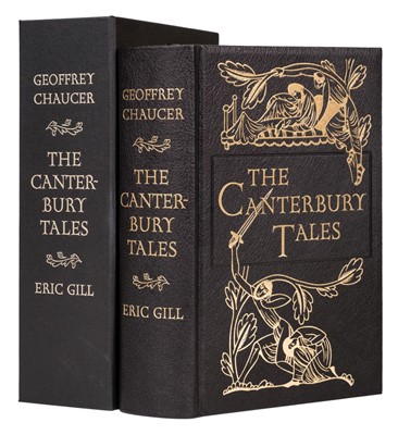 Lot 387 - Chaucer (Geoffrey).  The Canterbury Tales, engraved by Eric Gill, Folio Society, 2010, 514/1980