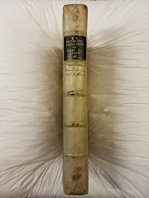 Lot 12 - Heraldry Manuscript. A bound collection of heraldic tracts including pedigrees