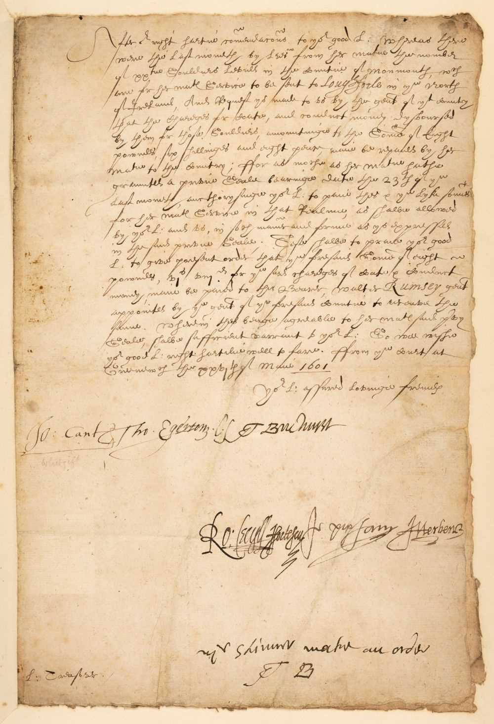 Lot 35 - Privy Council Warrant. A manuscript Privy