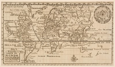 Lot 255 - World. Dampier (William), Nouvelle Carte du Monde..., Paul Marret, Amsterdam, circa 1705