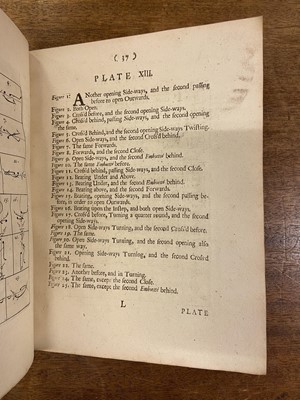 Lot 110 - Feuillet (Raoul-Auger). The Art of Dancing, demonstrated by Characters and Figures, by P.Siris, 1706