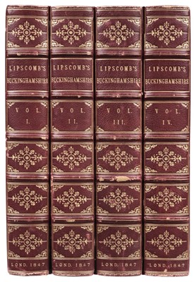 Lot 267 - Lipscomb (George). The History and Antiquities of the County of Buckingham, 4 volumes, 1831-47