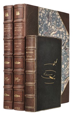 Lot 343 - Walton (Izaak & Charles Cotton). The Compleat Angler, 2 volumes, 1888