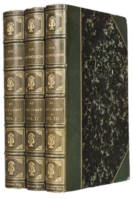 Lot 294 - Guest (Lady Charlotte). The Mabinogion, 3 volumes, 1st edition, 1849
