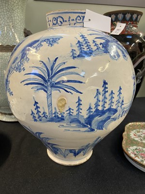 Lot 253 - Delft Vase. A Dutch delft shoulder vase circa 1680