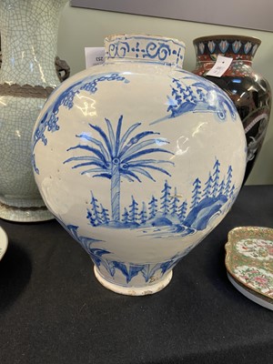 Lot 253 - Delft Vase. A Dutch delft shoulder vase circa 1680