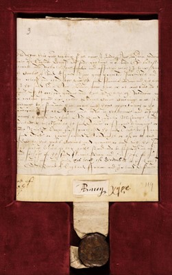 Lot 32 - Bacon (Francis, 1561-1626). Grant to Sir Francis Bacon from his mother, Lady Ann Bacon, 1595