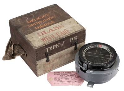 Lot 217 - Spitfire P8348. WWII Air Ministry P8B compass from Spitfire P8348