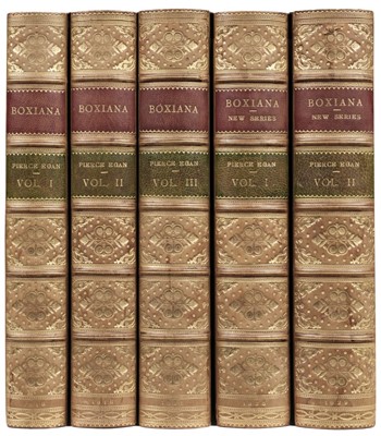 Lot 228 - Egan (Pierce) Boxiana; or Sketches of ... Pugilism, 1st & 2nd Series, 5 vols., 1818-21