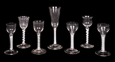 Lot 266 - Drinking Glasses. A collection of 18th century drinking glasses