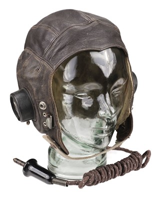 Lot 190 - Flying Helmet. WWII RAF C-Type flying helmet