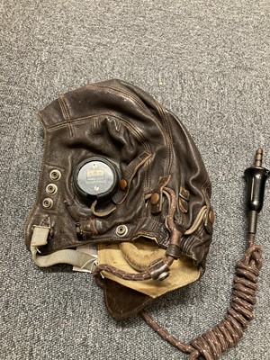 Lot 190 - Flying Helmet. WWII RAF C-Type flying helmet