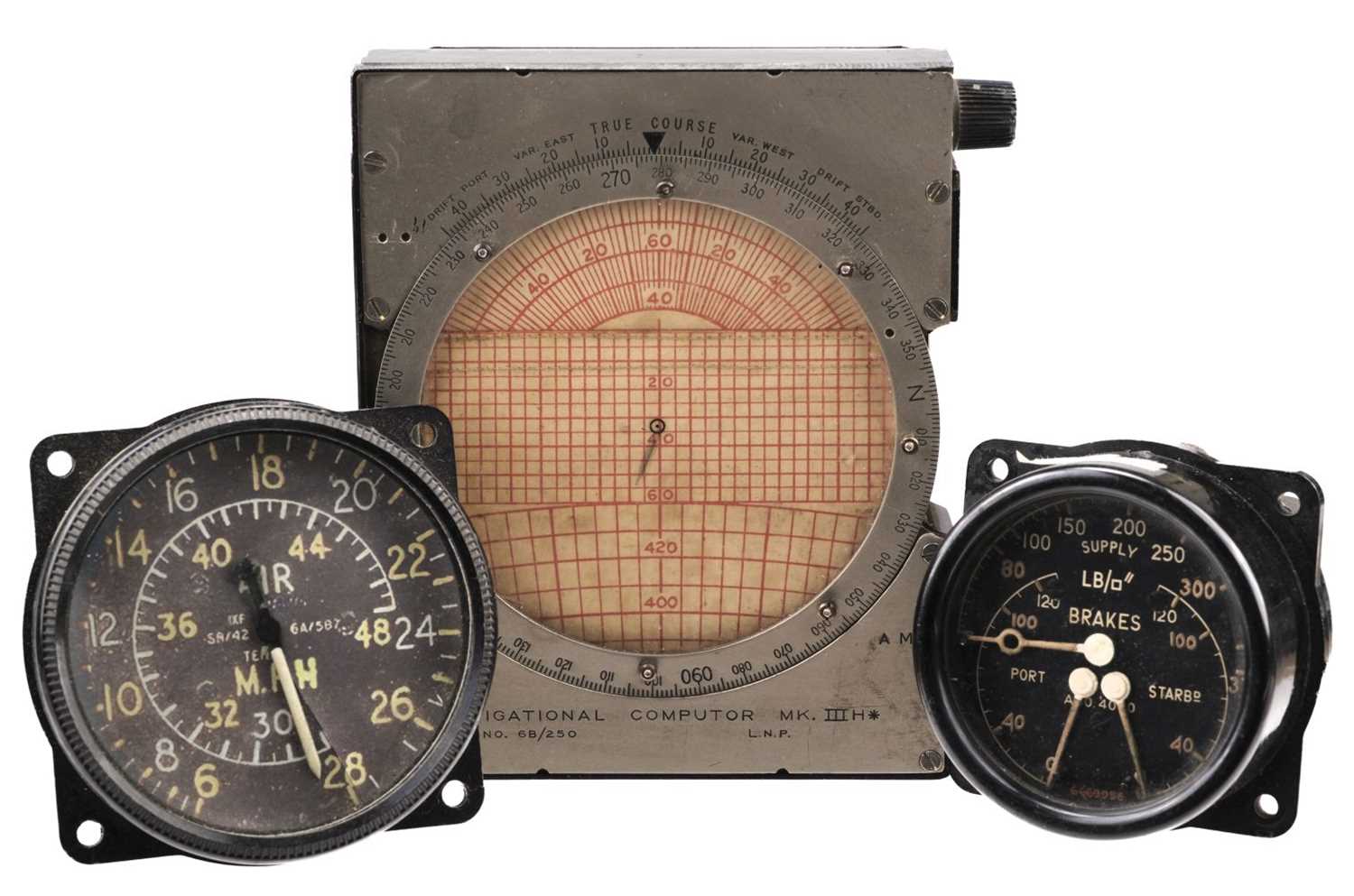 Lot 207 - RAF Instruments. WWII aircraft navigational computor [sic] Mk III by L.N.P. MFG Ltd