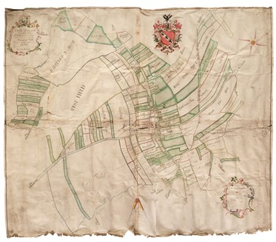 Lot 220 - Estate Plan. The Map of part of the Lordship of Darrington..., 1757