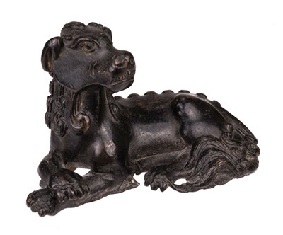 Lot 74 - Brush Rest. 17th Century Chinese bronze brush rest