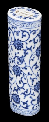 Lot 582 - Hand Warmer. 19th century Chinese porcelain hand warmer