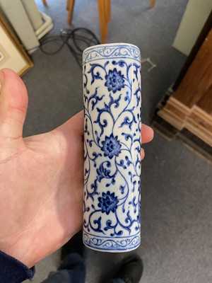 Lot 58 - Hand Warmer. 19th century Chinese porcelain hand warmer