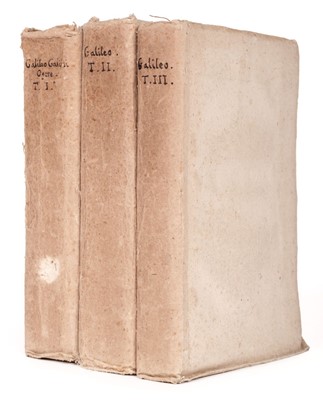 Lot 356 - Galilei (Galileo). Opere di Galileo Galilei, 3 vols., Florence, 1718
