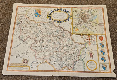 Lot 259 - Yorkshire. A collection of 36 maps, 17th - 19th century